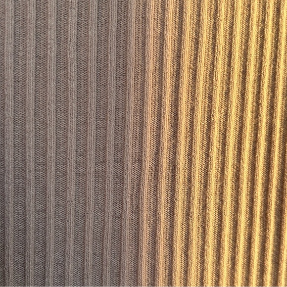 Abercrombie Ribbed Polo Wrap Top Women Small Taupe Minimalist - Picture 4 of 5